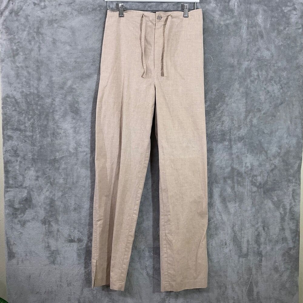 by NATH Linen Blend pants women’s XL Beige minimalist contemporary trouser